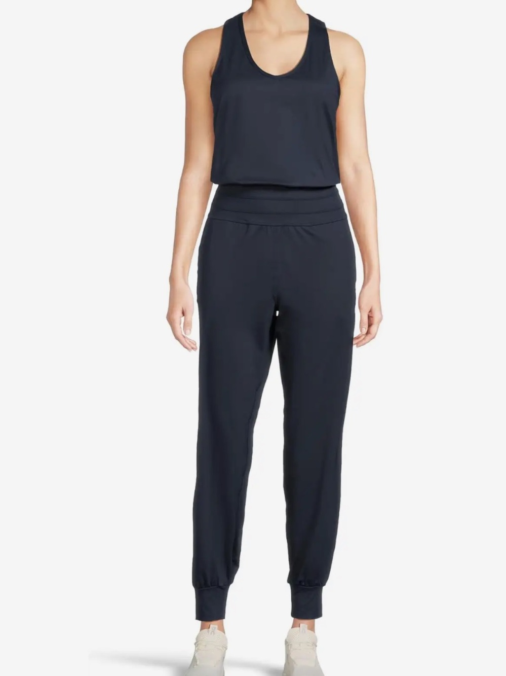 Sweaty Betty Gaia Performance Yoga Jogger Jumpsuit Black with pockets Size M EUC